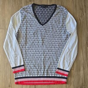 Tommy Hilfiger Nautical Anchor Argyle Sweater